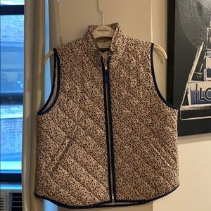 J Crew Floral printed vest